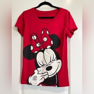 Disney | Minnie Mouse Red Short Sleeve Tee | Size Large